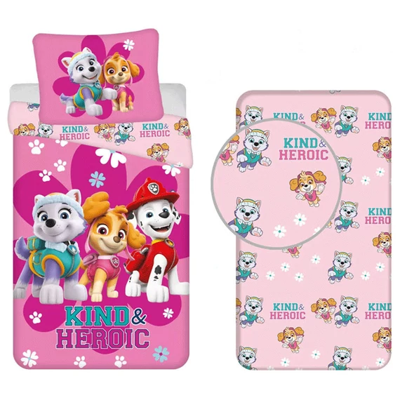 Mancs Őrjárat Heroic ágyneműhuzat és gumis lepedő szett Mancs Őrjárat Heroic ágyneműhuzat és gumis lepedő szett