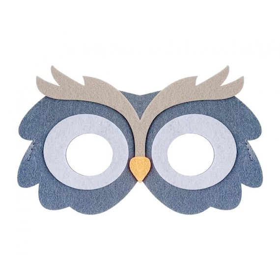Bagoly Owl filc maszk 18 cm Bagoly Owl filc maszk 18 cm