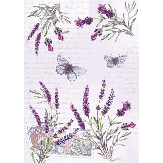 Levendula Butterfly A/4 gumis mappa