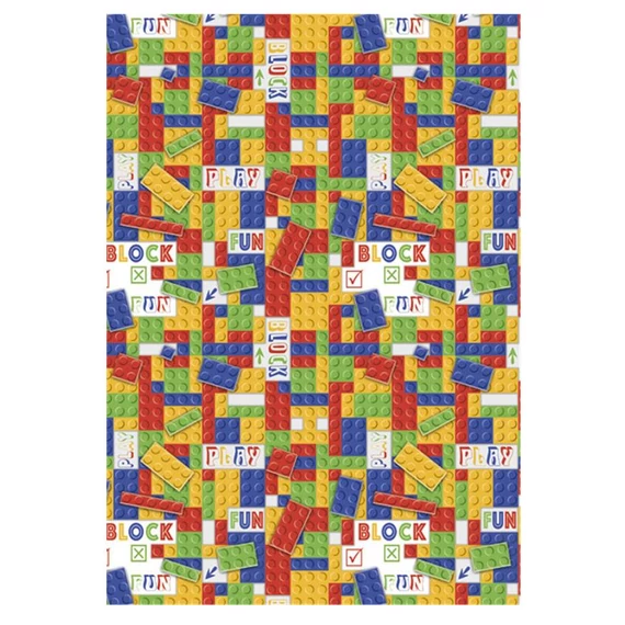 Lego mintázatú Block Fun A/4 gumis mappa