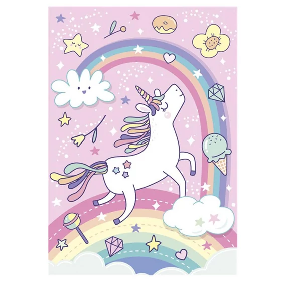 Unikornis Rainbow A/4 gumis mappa