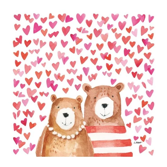Love Bears papírszalvéta 33x33cm,20db-os, PPD.C1334391