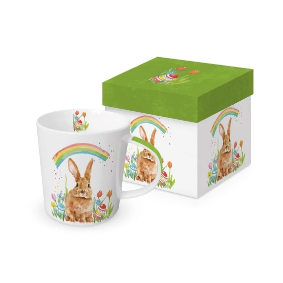 Porcelánbögre 0,35l dobozban, Rainbow Rabbit, PPD.160301343