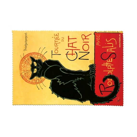 Mikroszálas szemüvegtörlő 18x12,5cm, Chat Noir, FRI.18896