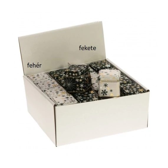 Mini fémdoboz 43x43x40mm, Stella, GAW.1000/065