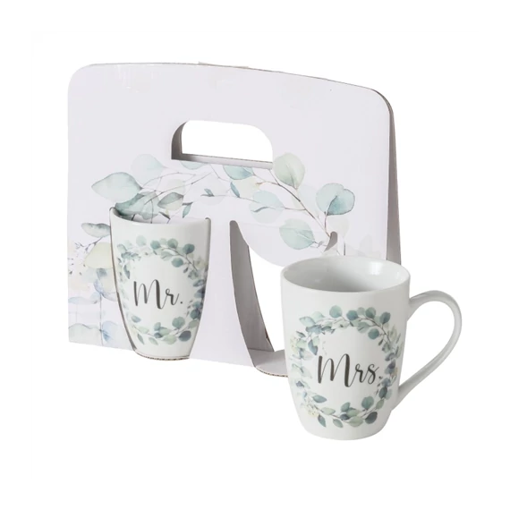 Mr. and Mrs. porcelán bögreszett, 330ml, Eukana, B.G.2045929