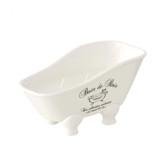 Kerámia fürdőkád gyertyával, 20x9x9,5cm, Bathtime, B.G.2058343