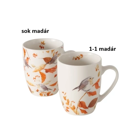 Porcelánbögre 350ml, madaras, Kehly, B.G.2059577