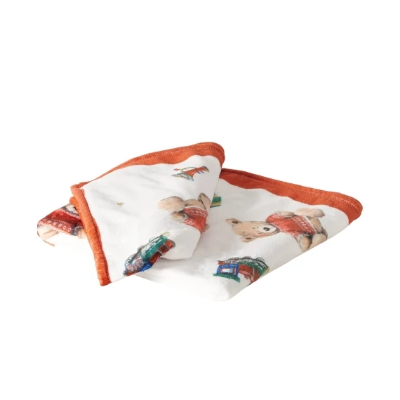 Takaró 200x150cm, polyester, piros pulcsis macival, Bailey, B.G.2061916