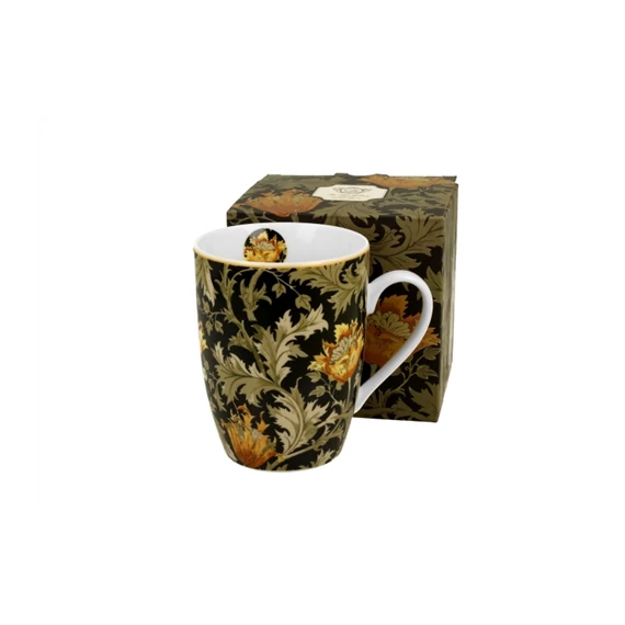 Porcelánbögre 300ml, dobozban, William Morris: Chrysanthemum, D.G.27754