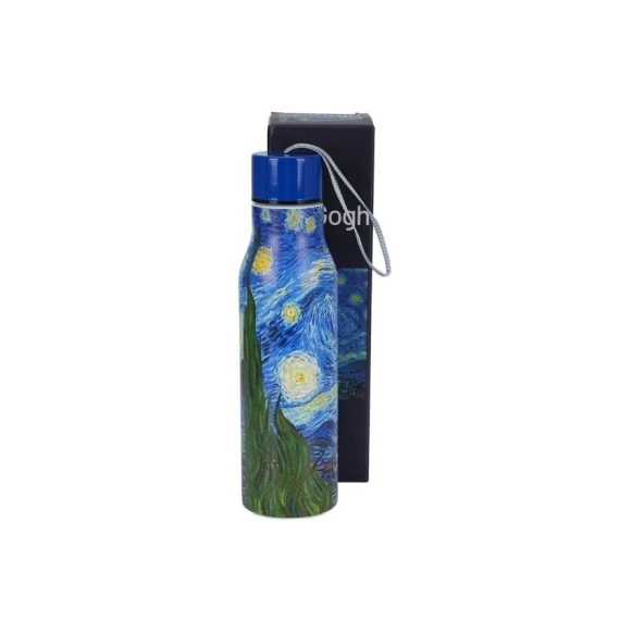 Rozsdamentes acél hőtartó útipalack duplafalú, 0,5L, Van Gogh: Csillagos éj, D.G.57508