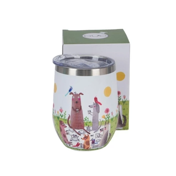 Rozsdamentes acél hőtartó pohár 330ml, Dog Picnic, D.G.73379