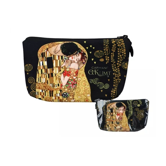 Műszálas neszesszer 22x13,5x1,5cm, Klimt:The Kiss, H.C.021-4865