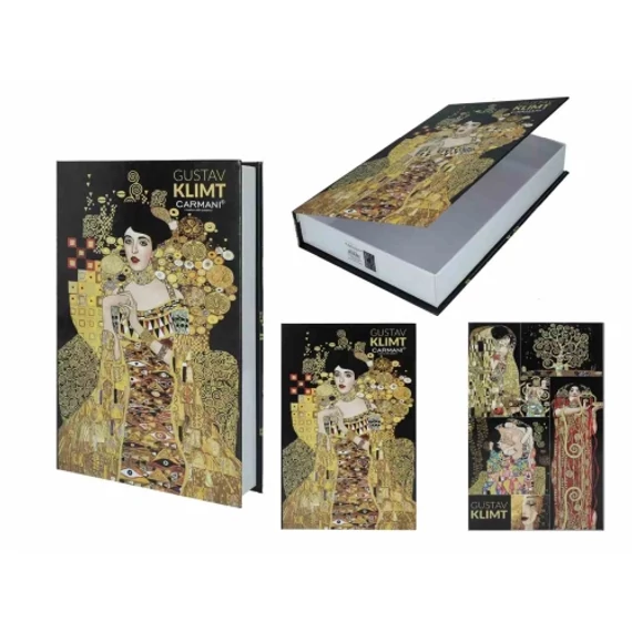 Karton könyvdoboz 27x17x4,5cm, Klimt: Adele, H.C.195-9072