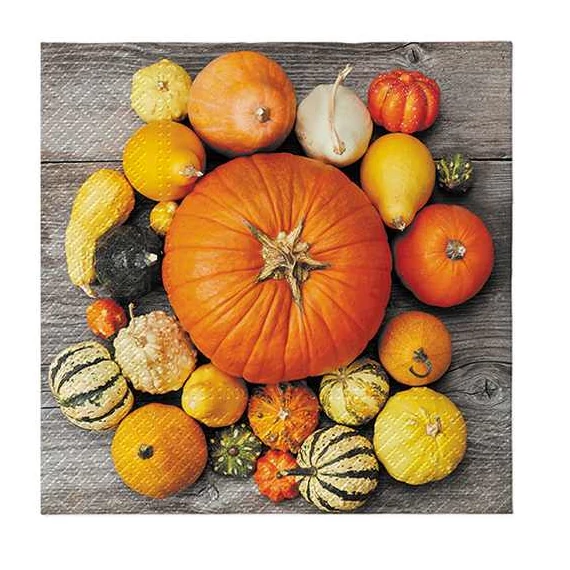 Pumpkin Composition papírszalvéta 33x33cm, 20 db-os, P.W.SDL127300 Pumpkin Composition papírszalvéta 33x33cm, 20 db-os, P.W.SDL127300