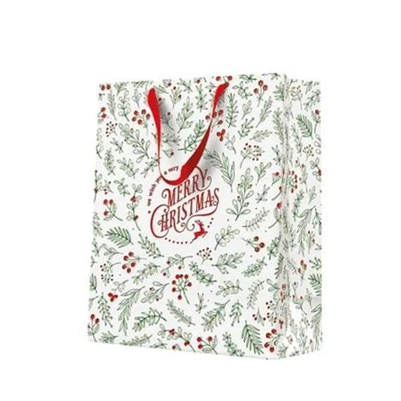 Green Floral Magic papír ajándéktáska large 26,5x33,5x13cm, P.W.AGB2020205