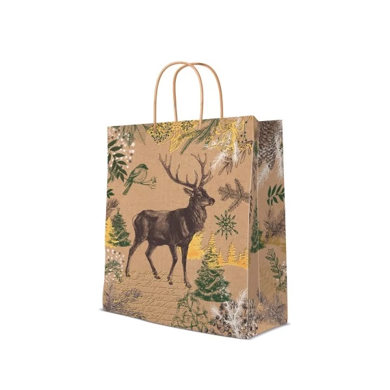 Vintage Mood papír ajándéktáska large 26,5x33,5x13cm, P.W.AGB2013605