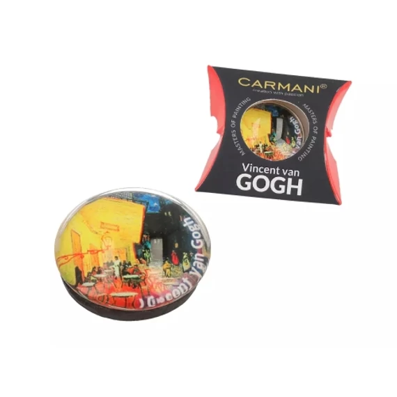 Hűtőmágnes 3cm,Van Gogh: Kávéház Éjjel, H.C.013-0013