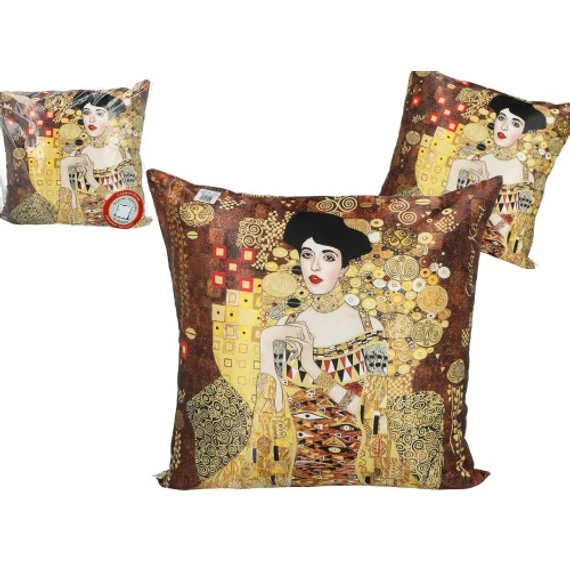 Párna 45x45cm,polyester, Klimt:Adele Bloch, H.C.023-8005