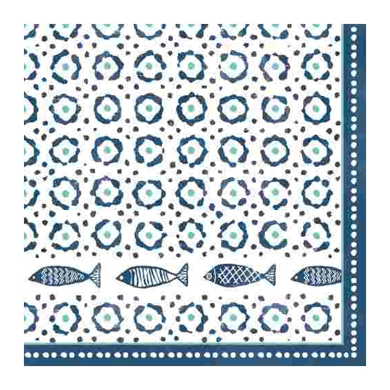 Papírszalvéta 33x33cm, 20db-os, Sea Shore, R2S.414SEAH