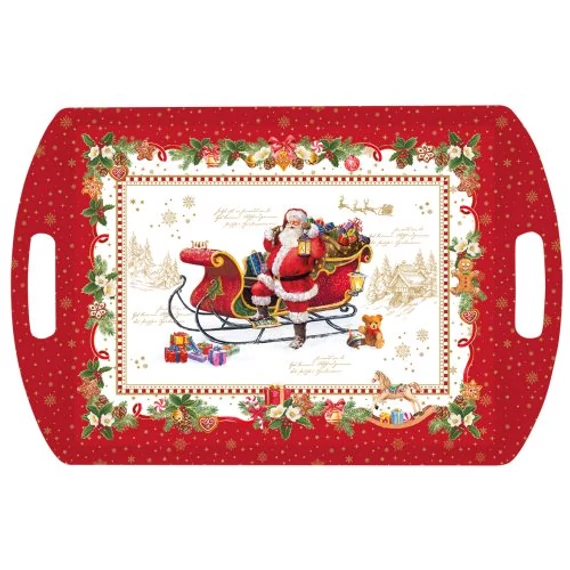 Műanyag tálca 52x35cm, Christmas Memories, R2S.A28100CHME