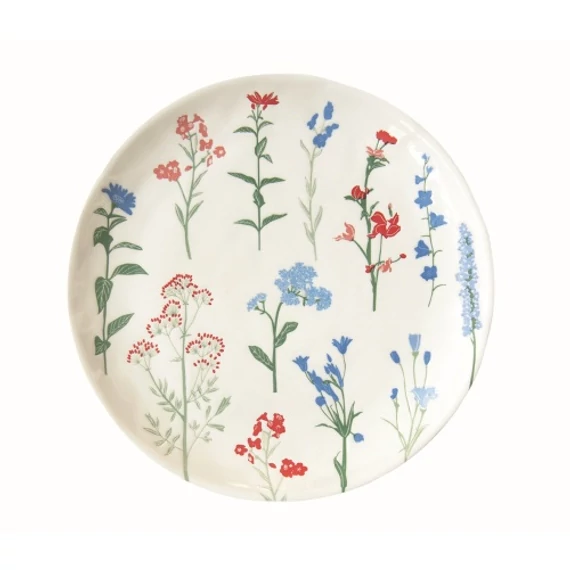 Porcelán desszerttányér 21cm, Mille Fleurs Blue, R2S.2202MILB