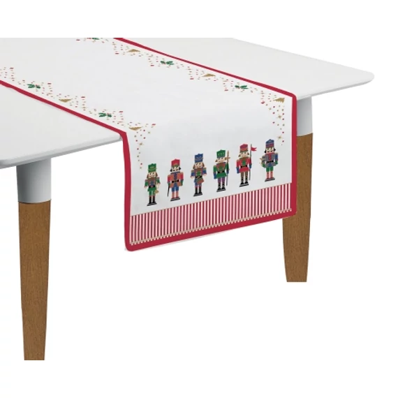 Asztali futó 45x140cm, 2 db-os, 100% pamut, Nutcracker, R2S.2631NUTC