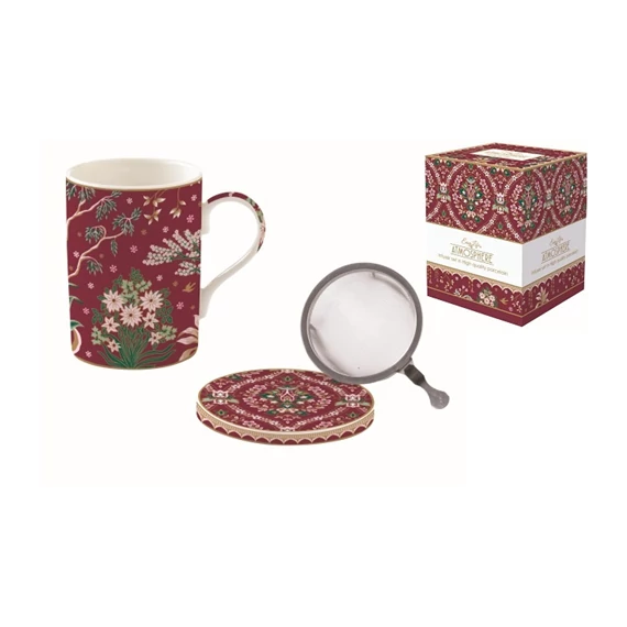 Porcelán szűrősbögre tetővel, 350ml, dobozban, Atmosphere, Eclectic Chic, R2S.105ECLE