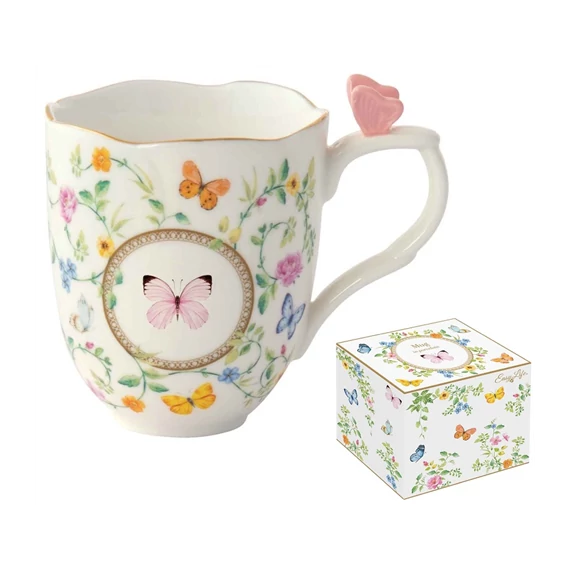 Porcelánbögre 350ml dobozban,Dancing Butterflies, R2S.3123DANB