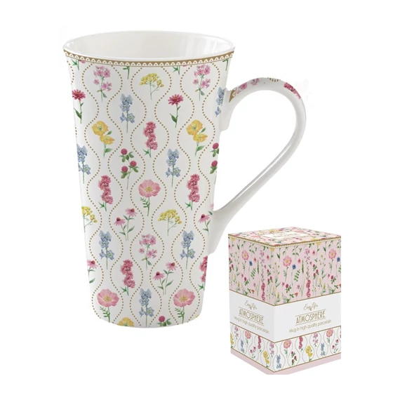 Porcelánbögre 600ml, dobozban, Meadow Flowers, Atmosphere, R2S.1462MFLO