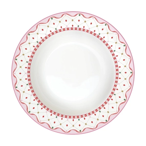 Porcelán mélytányér 21,5cm, Sweet Christmas, R2S.3101SWEC