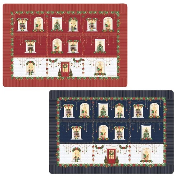 Műanyag tányéralátét kétoldalas 45x30cm, Atmosphere, Festive Avenue, R2S.320FEAV