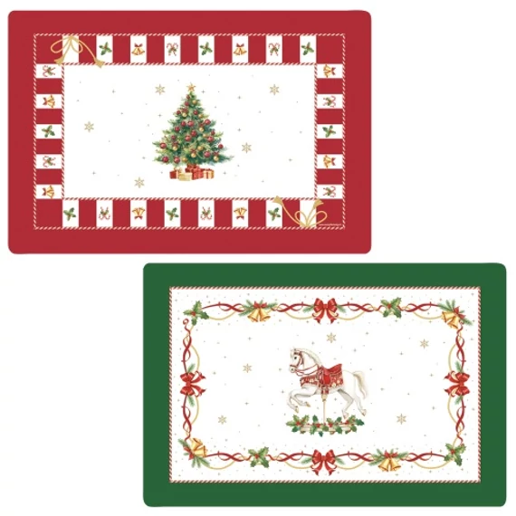 Műanyag tányéralátét kétoldalas 45x30cm, Christmas Tale, R2S.320CTAL