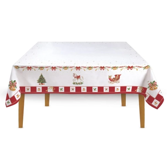 Asztalterítő 145x180cm, 100% pamut, Christmas Tale, R2S.2632CTAL