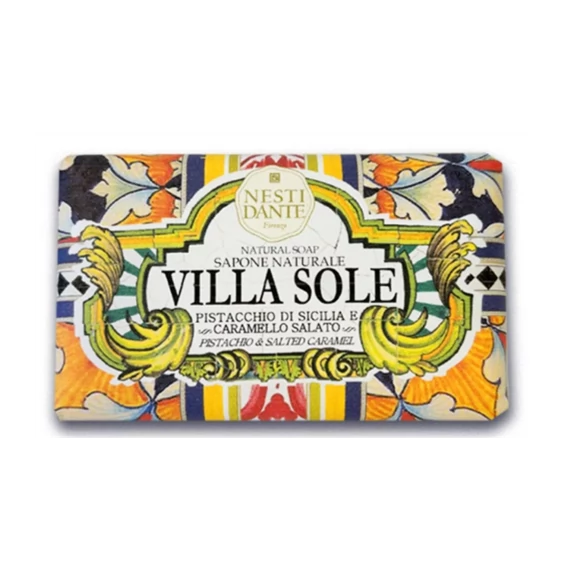 Sole,Sicilian Pistachio & Salted Caramel (pisztácia-sós karamell) szappan 250g, N.D.Villa