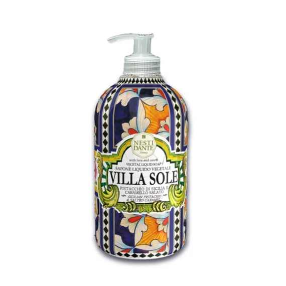 Sole, Sicilian Pistachio & Salted Caramel (pisztácia-sós karamella) folyékony szappan 500ml, N.D.Villa