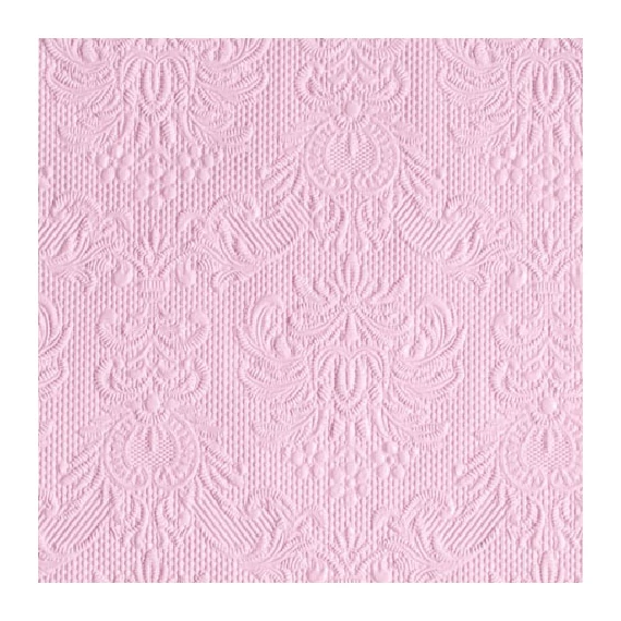 Elegance pink dombornyomott papírszalvéta 25x25cm,15db-os, AMB.12504928