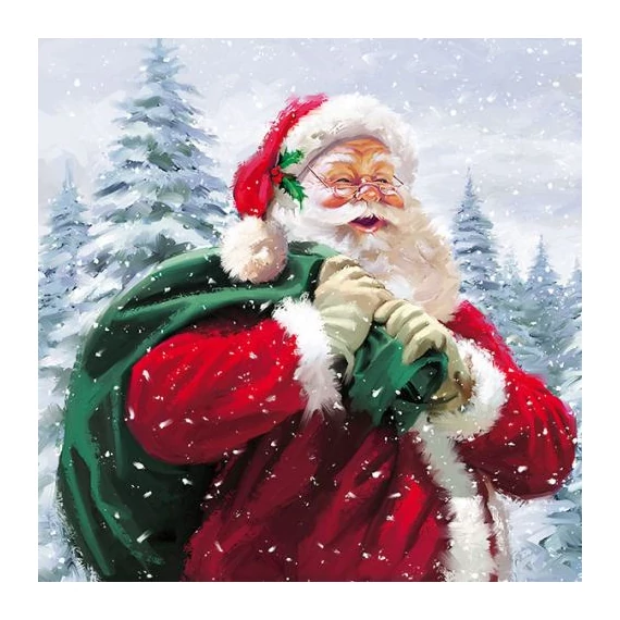 Ho Ho Ho papírszalvéta 33x33cm,20db-os, AMB.33304230
