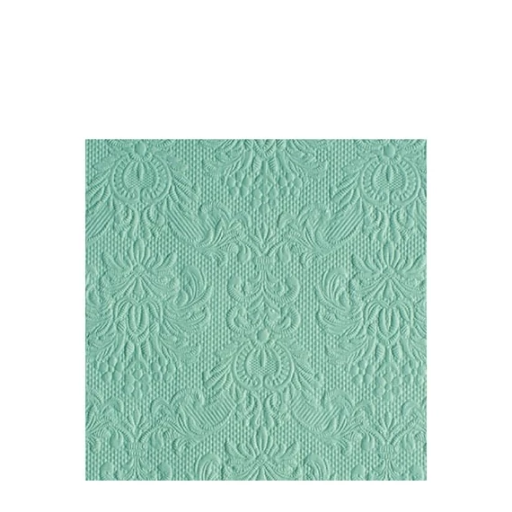 Elegance pale aqua dombornyomott papírszalvéta 25x25cm, 15db-os, AMB.12511110