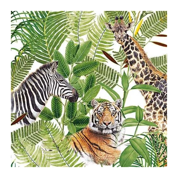 Safari papírszalvéta 33x33cm,20db-os, AMB.13311585