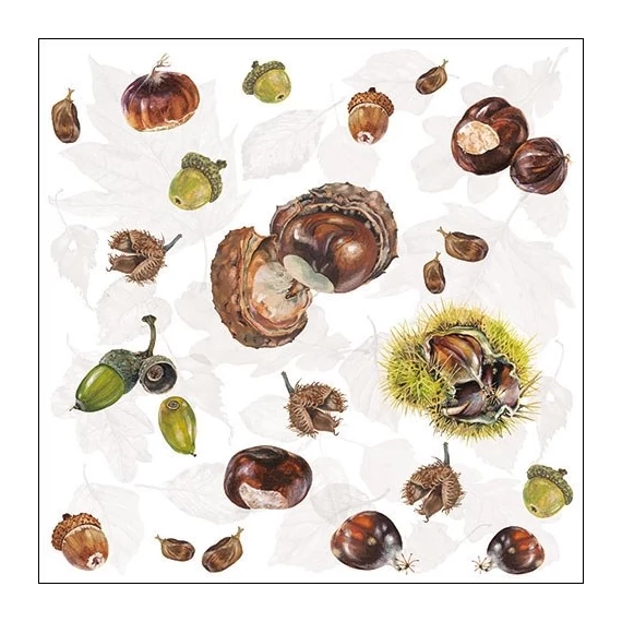 Chestnuts papírszalvéta 33x33cm, 20db-os, AMB.13314505