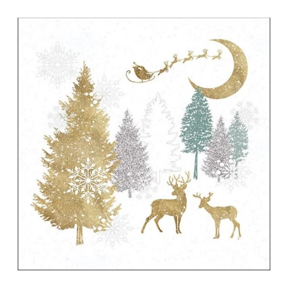 Winter Forest papírszalvéta 33x33cm, 20db-os, AMB.33315335