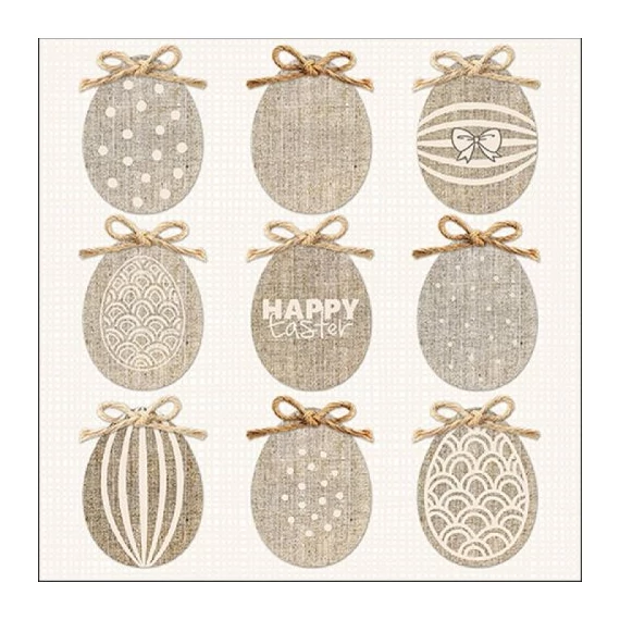 Natural Easter papírszalvéta 33x33cm, 20db-os, AMB.23316390