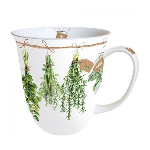 Fresh Herbs porcelánbögre 0,4L, AMB.18416285