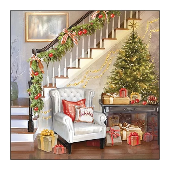 Christmas Interior papírszalvéta 33x33cm, 20db-os, AMB.33316600