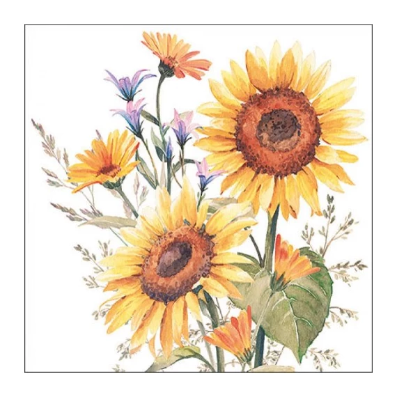 Sunflowers papírszalvéta 33x33cm, 20db-os, AMB.13317440