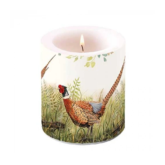 Glorious pheasant átvilágítós gyertya 10x10cm, AMB.19317515