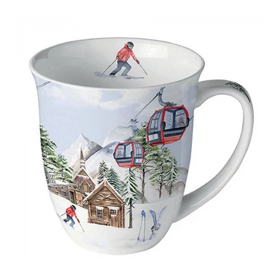 Ski hut porcelánbögre 0,4l, AMB.38418855