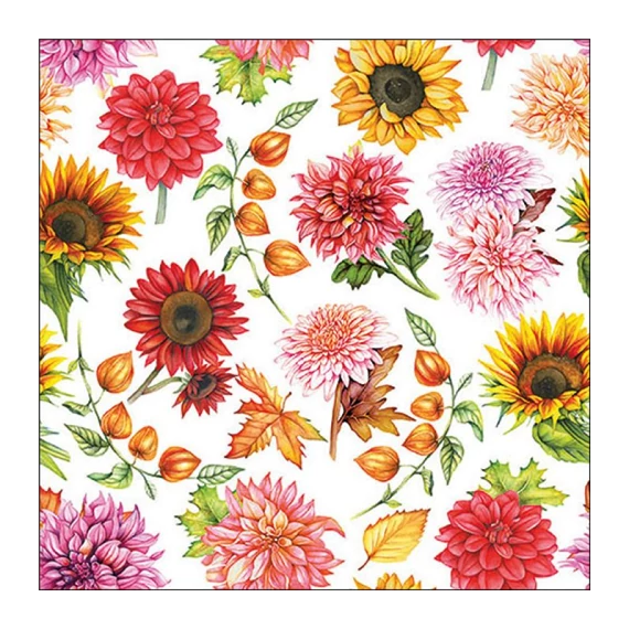 Autumn blooming papírszalvéta 33x33cm, 20db-os, AMB.13319770