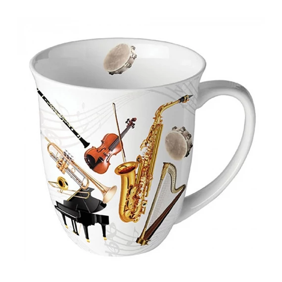 Music instruments porcelánbögre 0,4l, AMB.18419590